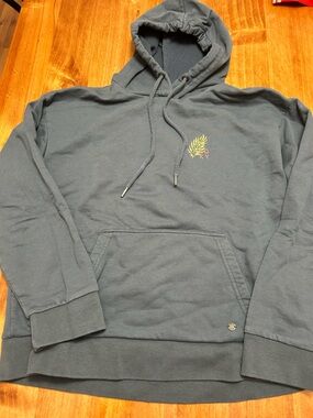 Roxy Slate Gray Blue Pullover Hoodie